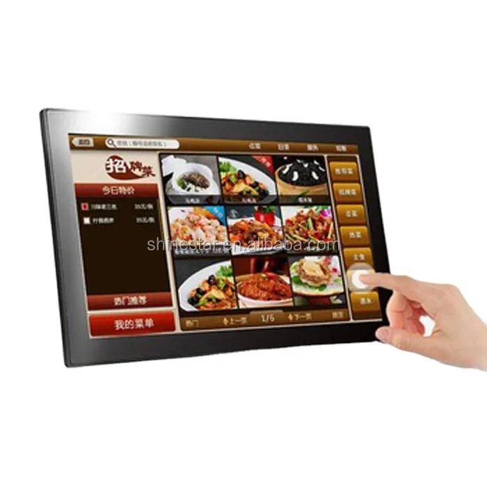 

15.6 inch TFT LED LCD Android advertising touchscreen tablet TV w/o camera