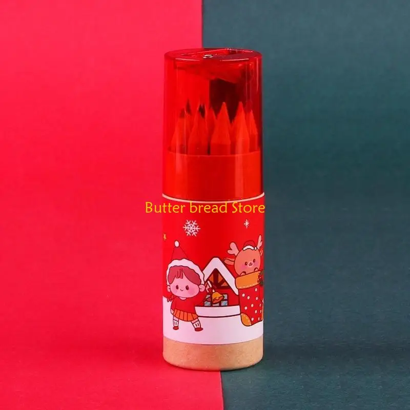 W89C 12 Màu Sắc Tươi Sáng Bút Chì Tô Màu Động Cho Bé Trai Bé Gái Trẻ Học Sinh Quà Tặng