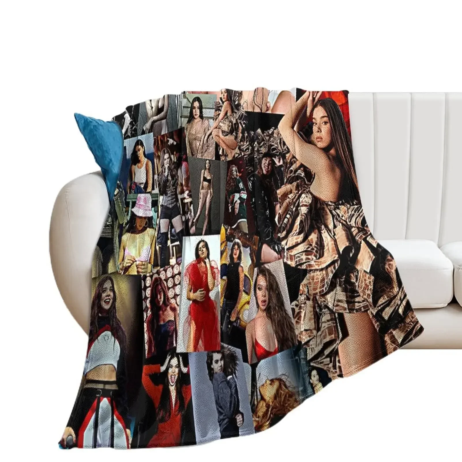 hailee steinfeld Throw Blanket Luxury Brand For Sofa Thin halloween Blankets