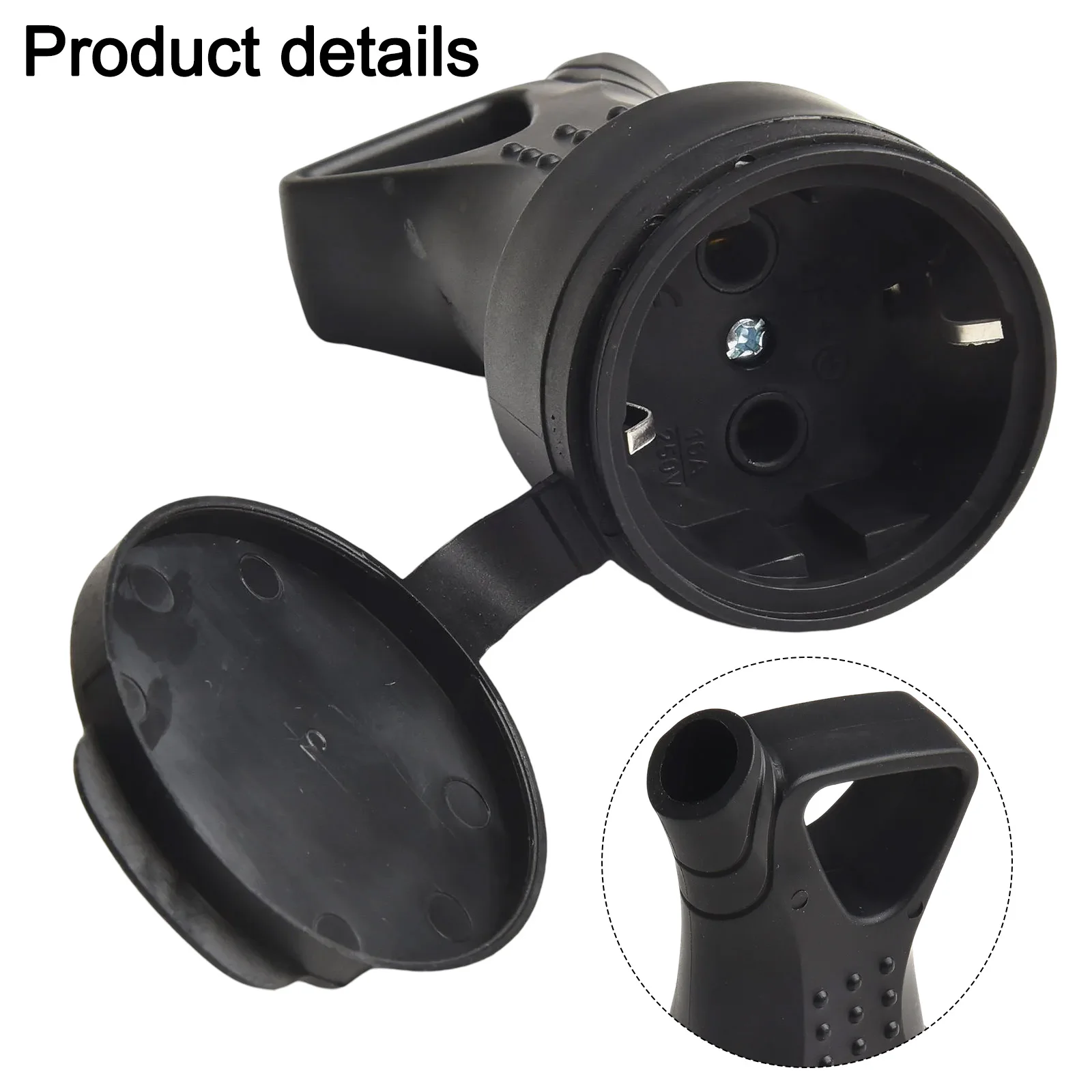 Rubber Waterproof Socket Kit For Industrial-Plug Outlets 16A 250V Electrical Grounded EU-Connector Power Tools Replacement Parts