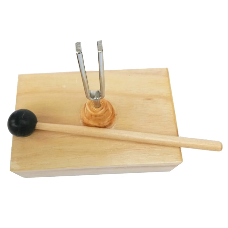 512HZ Tuning Fork With Wooden Resonator For Sound Therapy, Yoga, Meditation And Relaxation