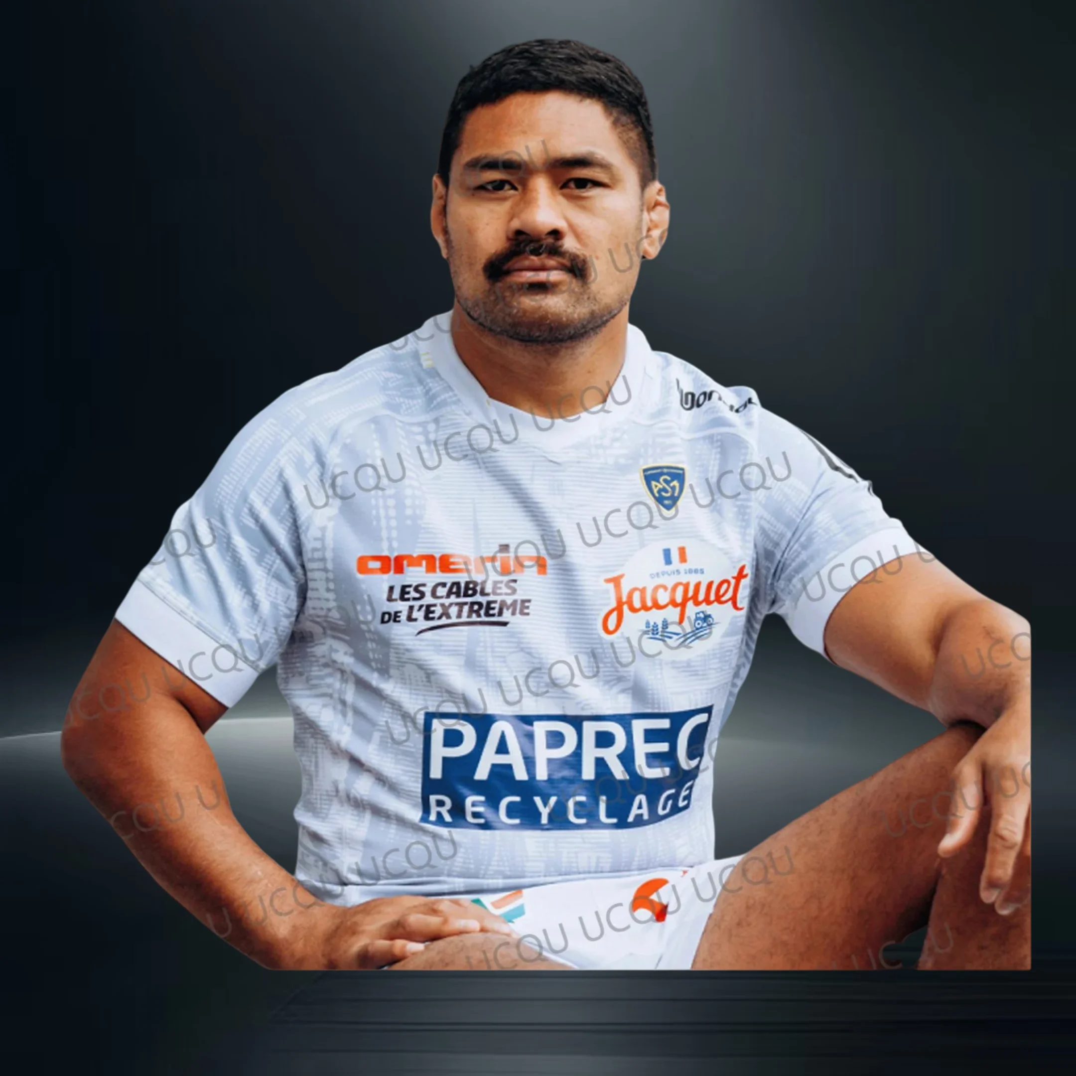 

2024 New Arriavl France TOP 14 Rugly Jersey 24-25 Game Jersey Oversized Clermont Football Short Sleeve Tops