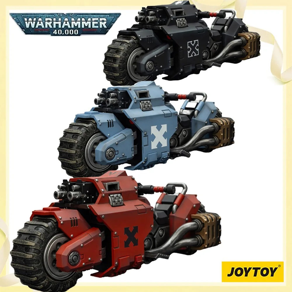 

100% Оригинальный, в наличии JOYTOY Blood Angels Space Wolves: Боевой мотоцикл Raven Guard Raider с двойными пистолетами-пулеметами