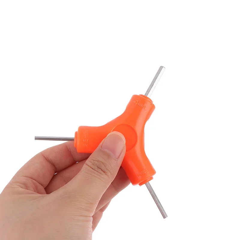 Conjunto de chave sextavada 3 em 1 de 2,5/3/4/5/6/8 mm feita em aço cromo-vanádio; Ideal para ferramentas de cuidado de bicicletas