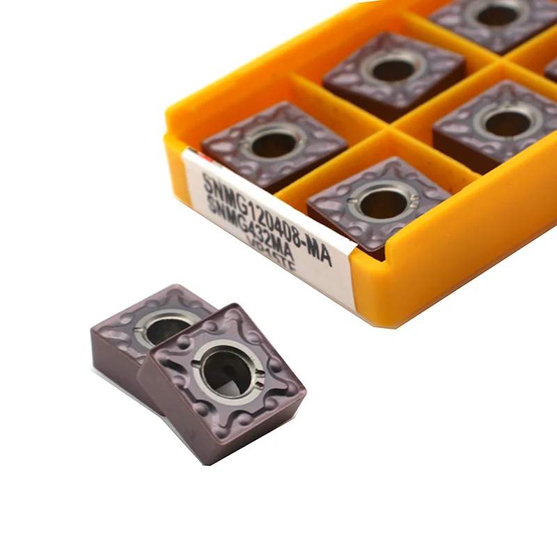 

CNC Planer Slotting Insert SNMG120404-MA SNMG120408-MA Stainless Steel Square Knife Grain Lathe Thick Square Inserts