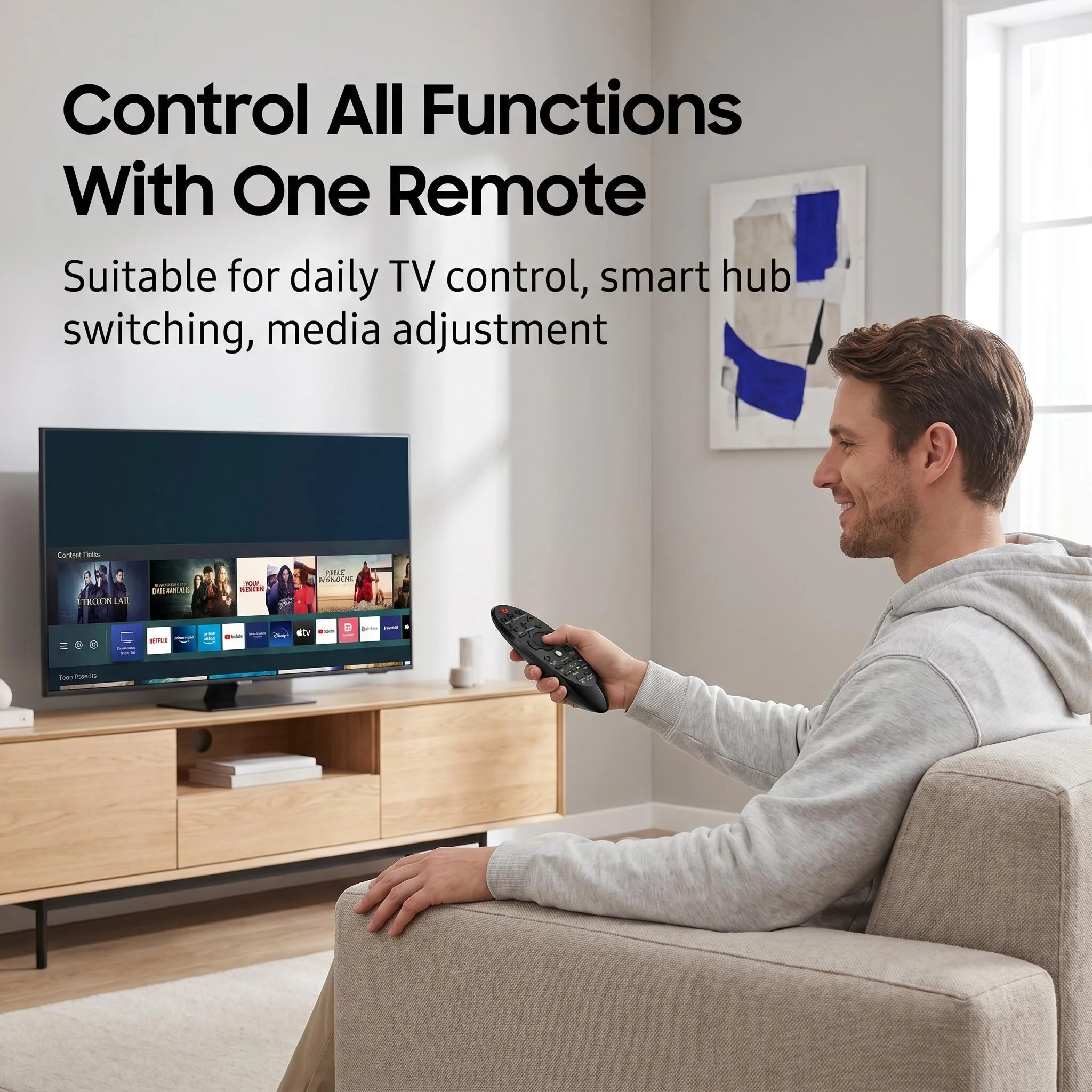 Pilot FAZV do telewizora Samsung BN59-01182B BN59-01182G UE48H8000 LED Smart TV (bez funkcji głosowej) — zdjęcie produktu 6