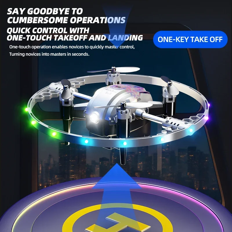 Enchanting Star Ring Rotating Aerocraft 360° Rotating Stunt Aircraft Intelligent Return Positive BAROMETRIC ALTITUDE HOLD Drone