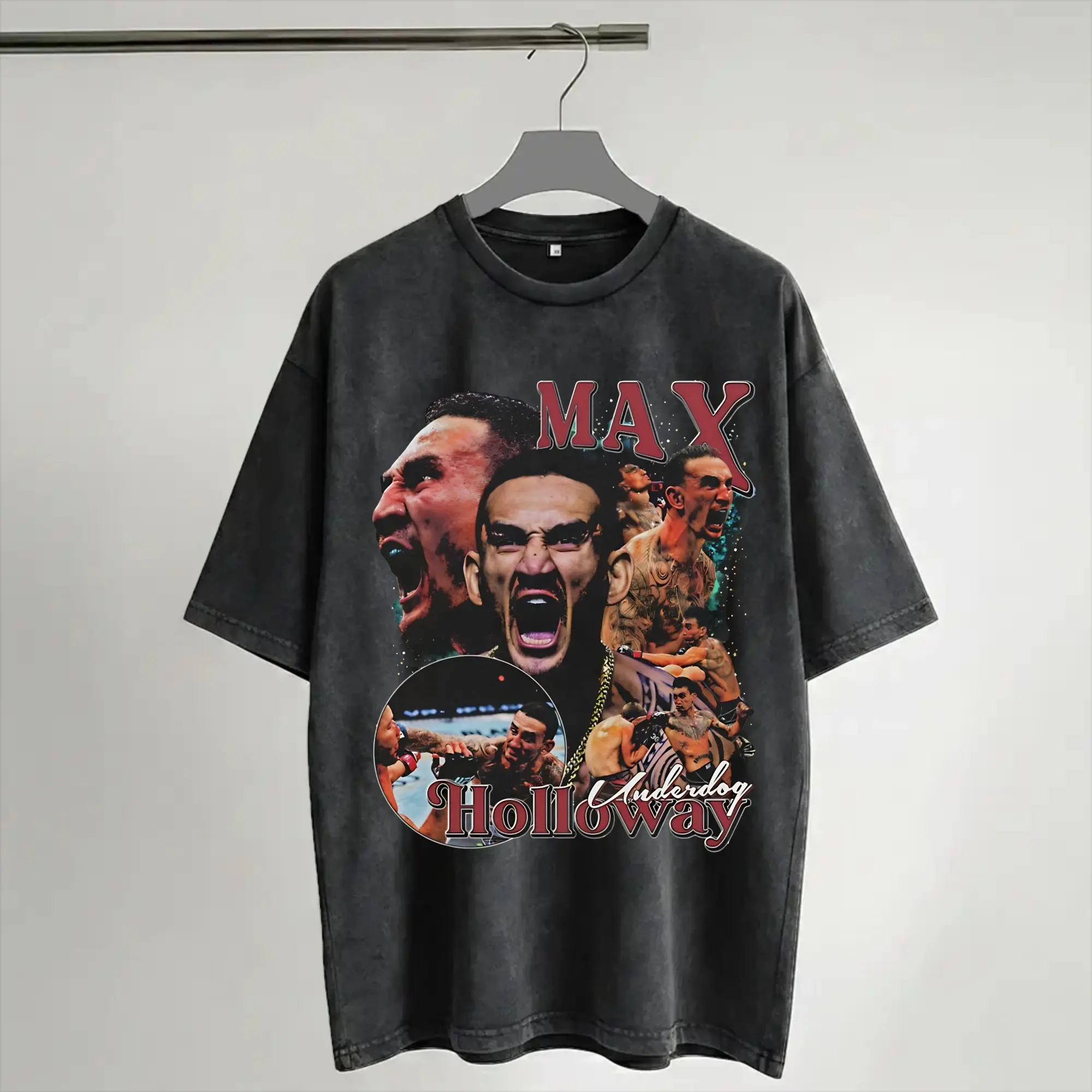 Harajuku Washed Shirt Maxs Blesseds Holloways Merch Novelty T-Shirts Oversize  Streetwear Short Sleeve Graphic Printed Tees