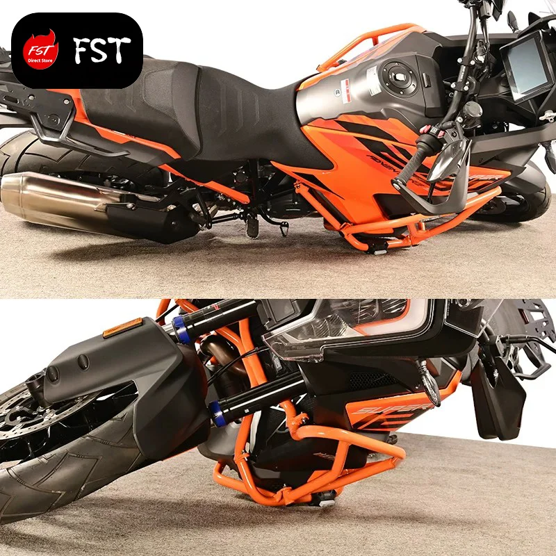 For KTM 1290 Super Adventure ADV 2021-2026 Highway Crash Bars Anti-Fall Frame Protector Radiator Guard Grille Modified Accessori 3