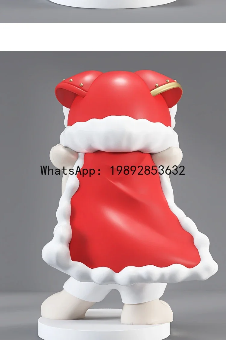 

BJ Creative New Year Chinese Style Lion Dance Fortune Cat Large Floor Ornament for Home Living Room Entrance TV Side Decoration