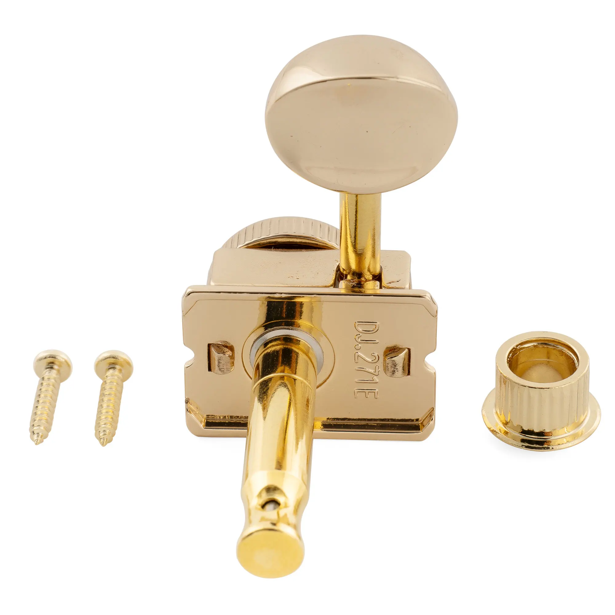 Musiclily Pro R15T 6-in-line 14:1 Ratio Semi Closed Vintage Hybrid Style Locking Machine Heads Tuners for Fender Squier ST Tele view 5