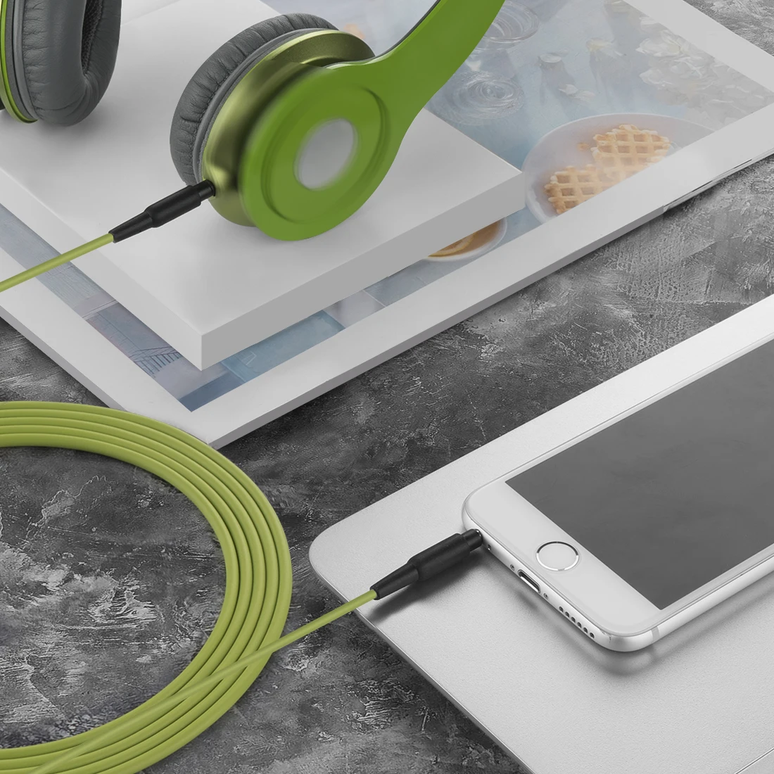 Cavo Audio Geekria compatibile con cavo Beats Solo1.0, Solo2.0, Solo3.0, Studio2, Studio3, Executive, Mixr, Pro (5.6ft/120CM)