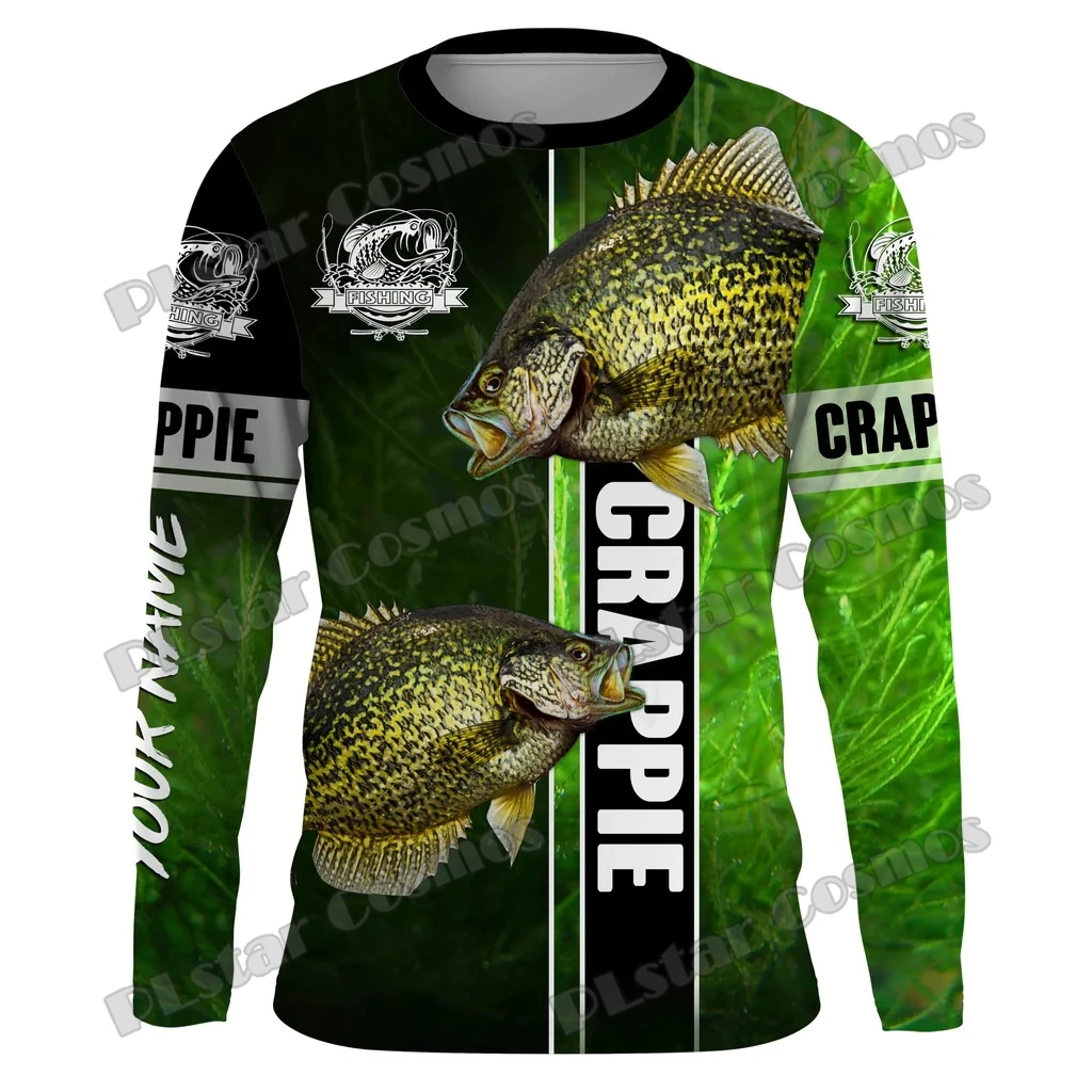 

Crappie Fishing Green Custom Name 3D Printed Fashion Men's Crew Neck Sweatshirt Unisex Casual Long-sleeved Pullover QDY56