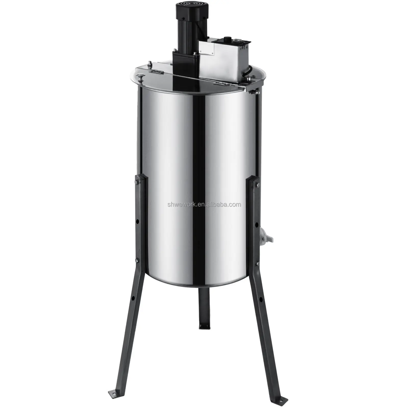 Electric Honey Extractor 3 Frames Honey Spinner Extractor With Lid Stainless Steel Beekeeping Extractor