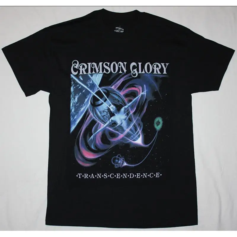 CRIMSON GLORY 1988 TRANSCENDENCIA NUEVA CAMISETA NEGRA