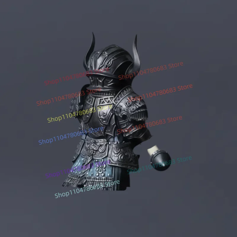 Blocs de construction MOC, armure noire de démon, guerrier, Mini figurine d'assemblage, affichage de modèle, jouet de dessin animé, décoration, cadeau à collectionner