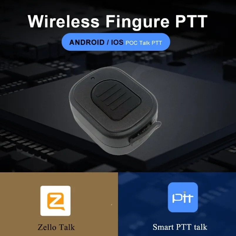 Z04 Bluetooth Ring‑Type PTT Remote Controller Dual‑Use for Android IOS Zello RealPTT App