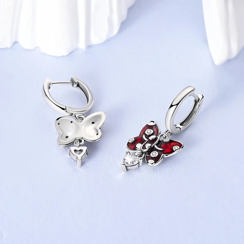 Nuevos Pendientes de Aro de Plata de Ley 925 para Mujer - Diseño de Gota، Ideal para Moda de Fiesta de Cumpleaños