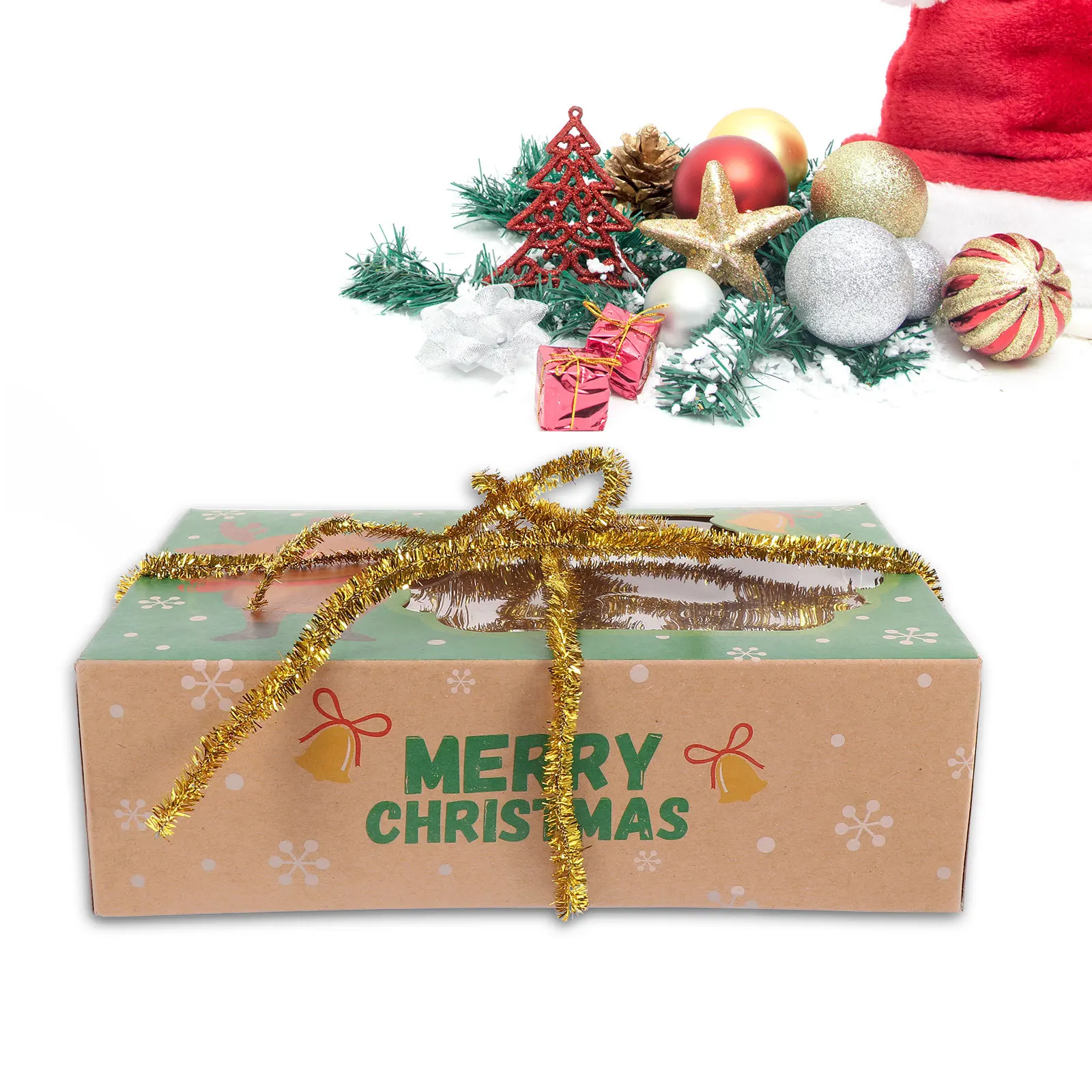 

3Pcs Metal Wire Colored Ribbon Adornments Safe Christmas Decoration Party Background Ornament Festival Supplies