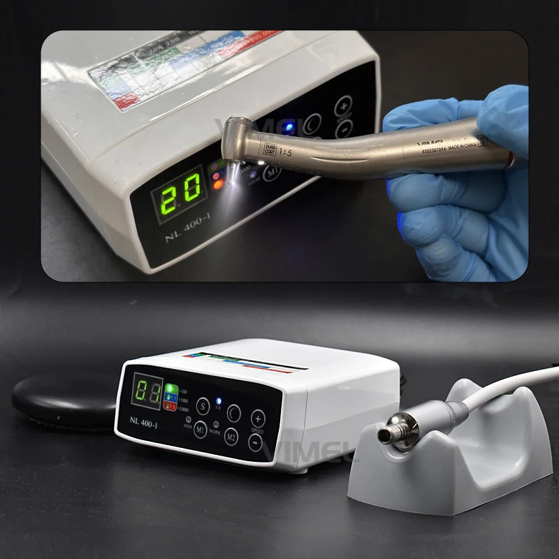 Foot Control Dental Electric Micromotor Brushless Micro Motor Led Work With Increasing/Slow Speed Handpiece Contra Angle