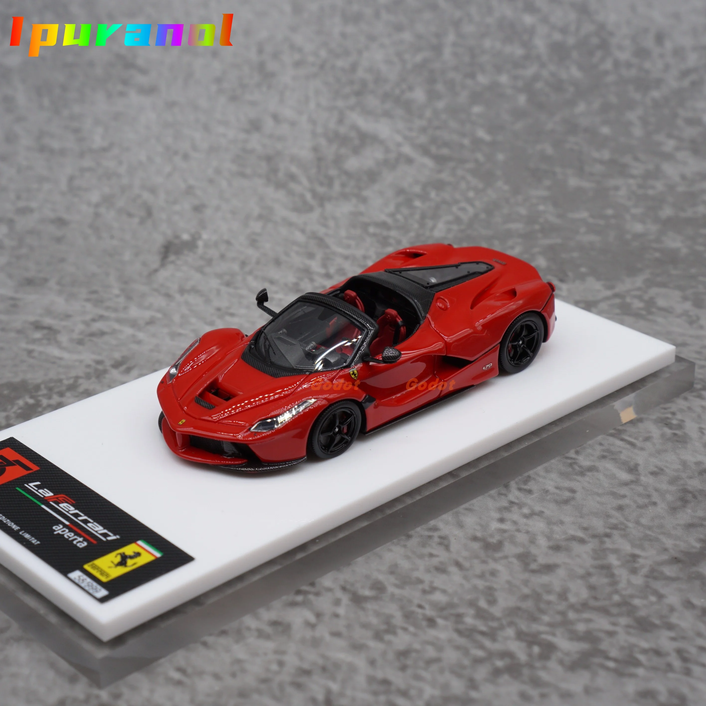 Ferrari Laferrariハイエンド樹脂モデルカーデコレーション、1:64、新品