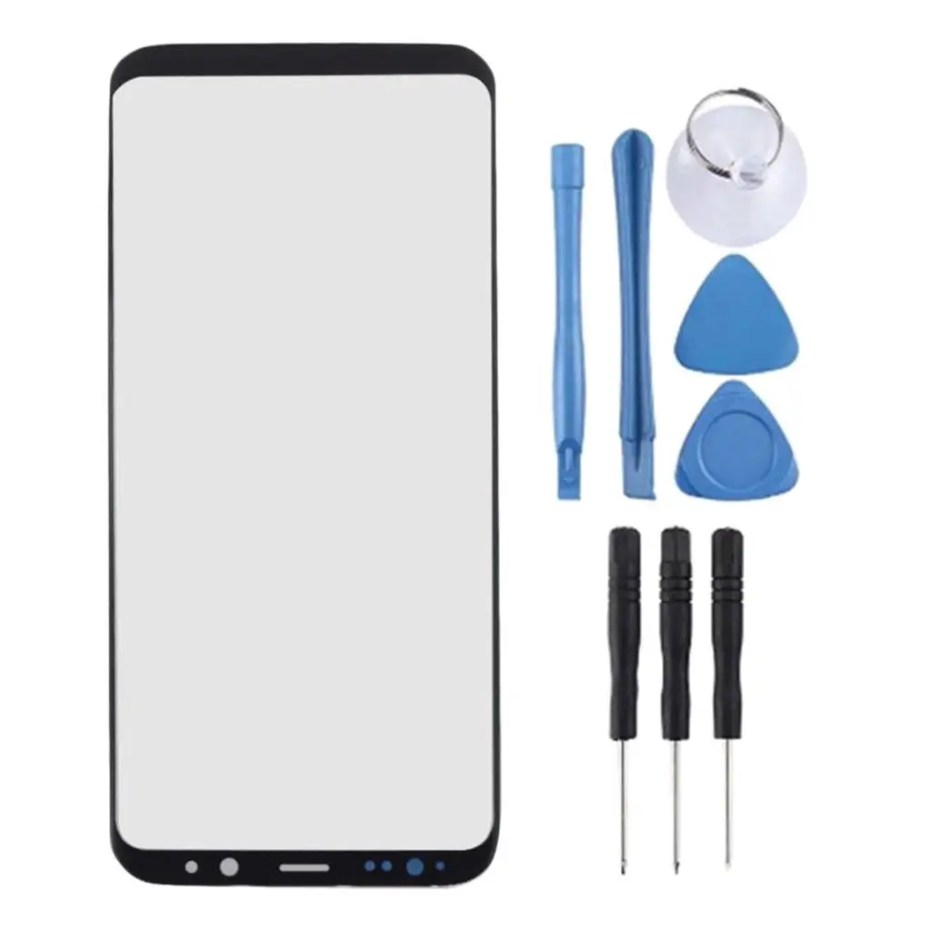 16×7.5cm Front Outer Screen LCD Glass Lens for Galaxy S8Plus G955 with