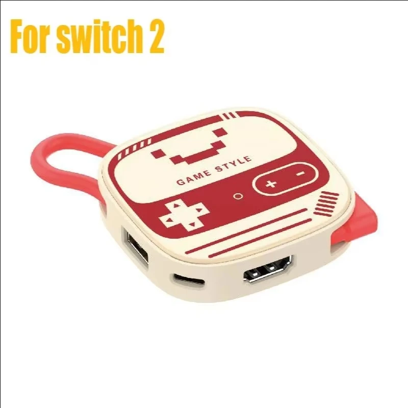 For Nintendo Switch 2 Portable 3-in-1 Docking Station Expansion Simple Type-C 4K TV Convenient HDTV & USB3.0 & PD For NS Switch2