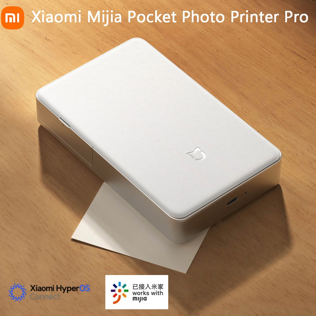 

Оригинальный карманный фотопринтер Xiaomi Mijia Pro AR, интегрированная автоматическая ламинирующая сублимационная печать BT5.2 с приложением Mihome