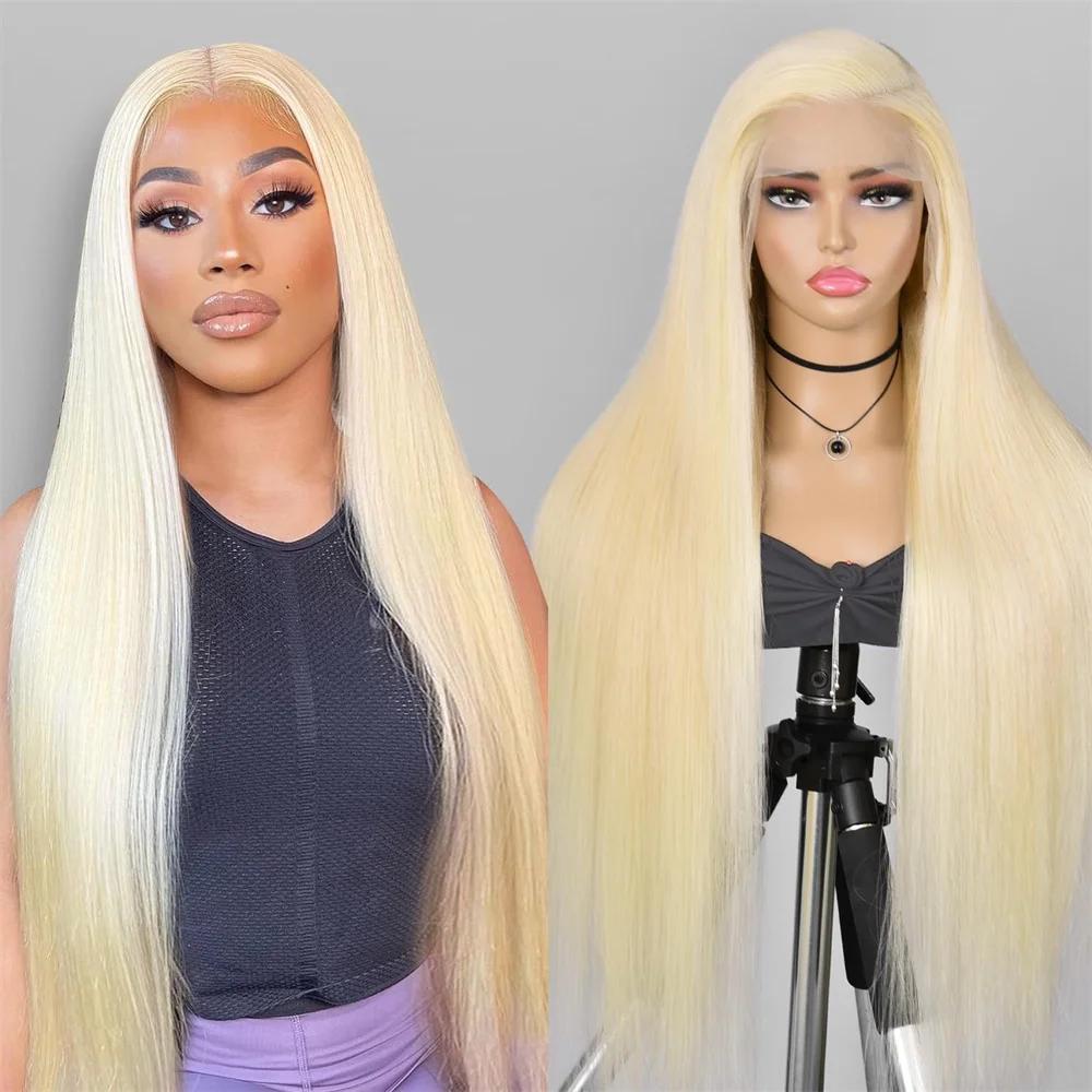

30Inch 13x4 Blonde 200 Density Straight Hd Transparent 613 Lace Frontal Wig 13x6 Brazilian Straight 100%Human Hair Wig For Women