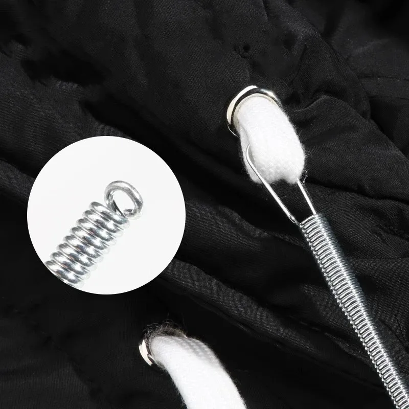 Biegsame Feder Kordelzug Einfädler Clip Hosen Hoodies Gummiband Spitze Schnur Flexible Kordelzug Faden DIY Nähen Zubehör