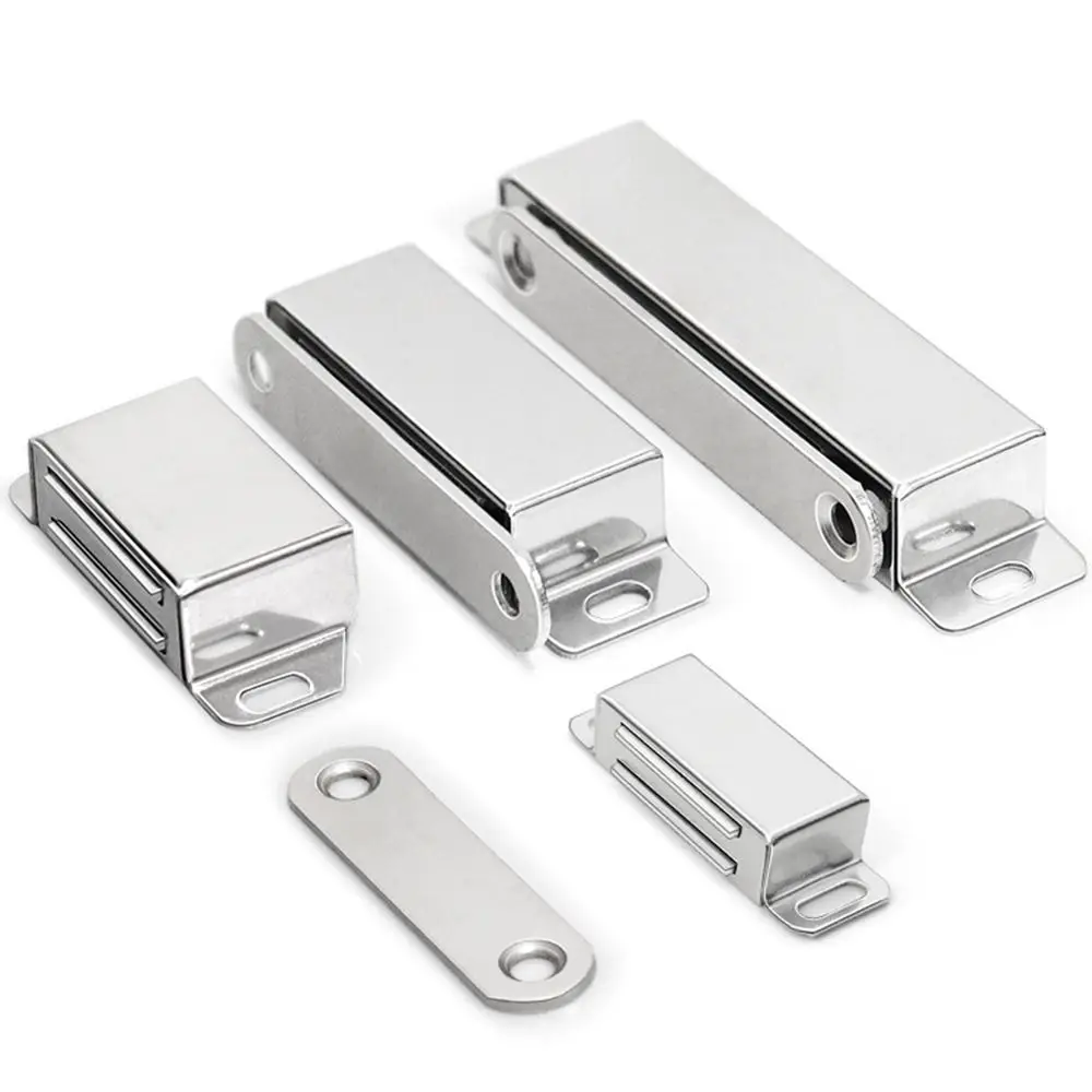 Accessories Strong Magnet Magnetic Door Catch Hardware Stainless Steel Cabinet Latches Chrome Door Closer