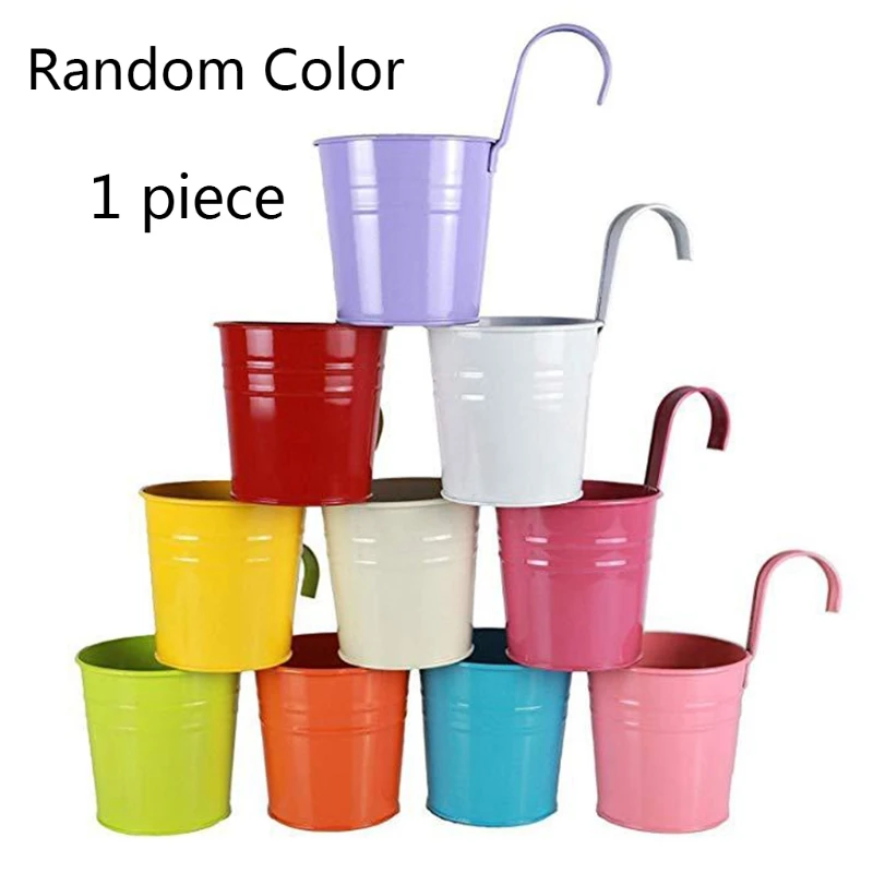 

Hanging Planter Bucket Flower Pot Suitable for Dried Flowers, Silk Flowers, Pot
