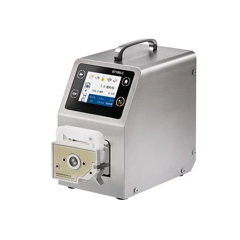 Miniature peristaltic constant flow biopharmaceutical dosing filling machine BT100CL laboratory peristaltic pump