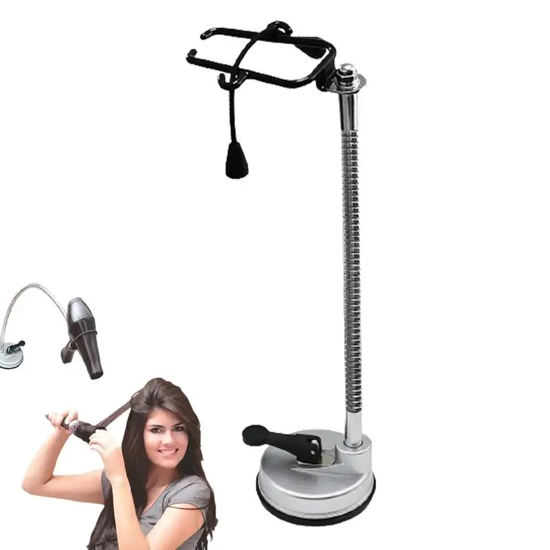 

Rotating Hair Dryer Stand Blow Dryer Support Bracket Hands-Free Cradle Rotating Blow Dryer Stand Securing Hair Dryer & Hot Air