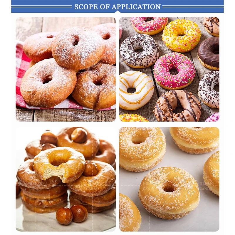 

【specialized】Commercial Donut Maker Donut Ball hine Donut Fryer hine with Temperature Control