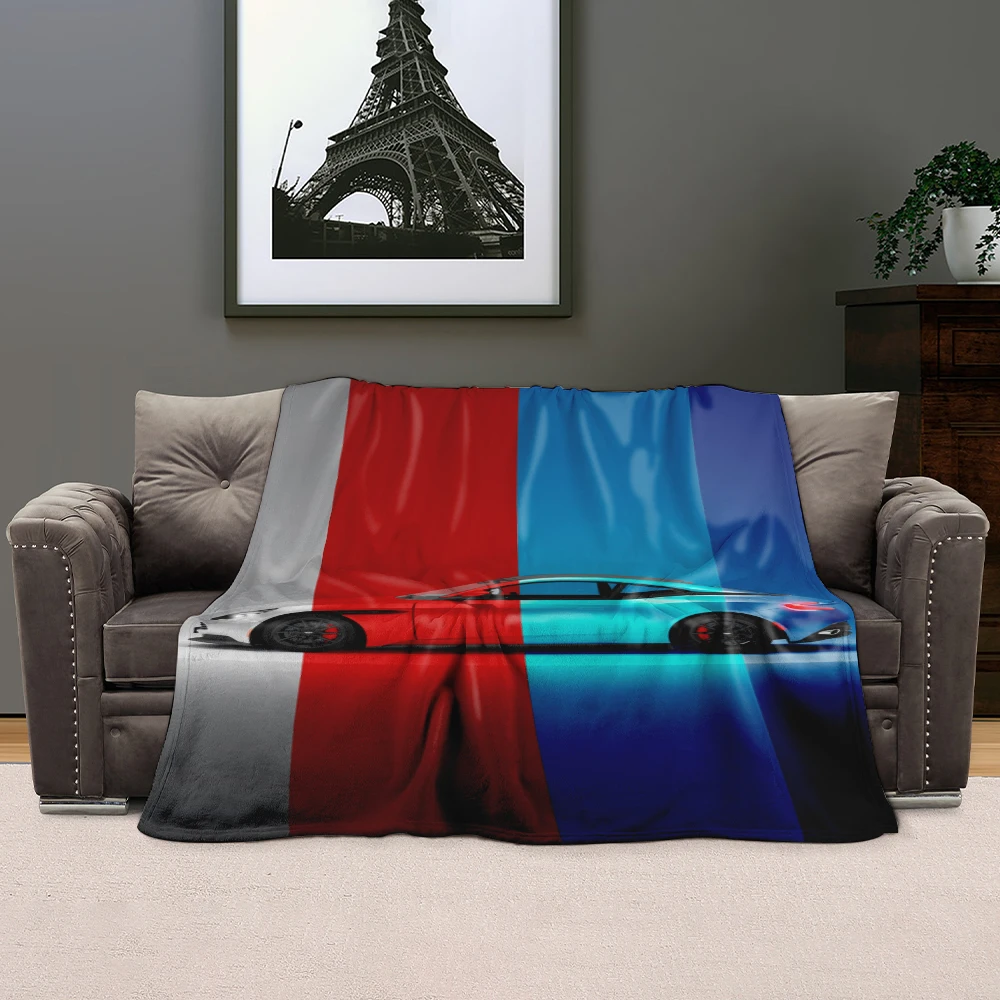 Customized Blanket New Printed Car Flannel Blanket Function Thin Blanket, Christmas Father's Day Birthday Gift