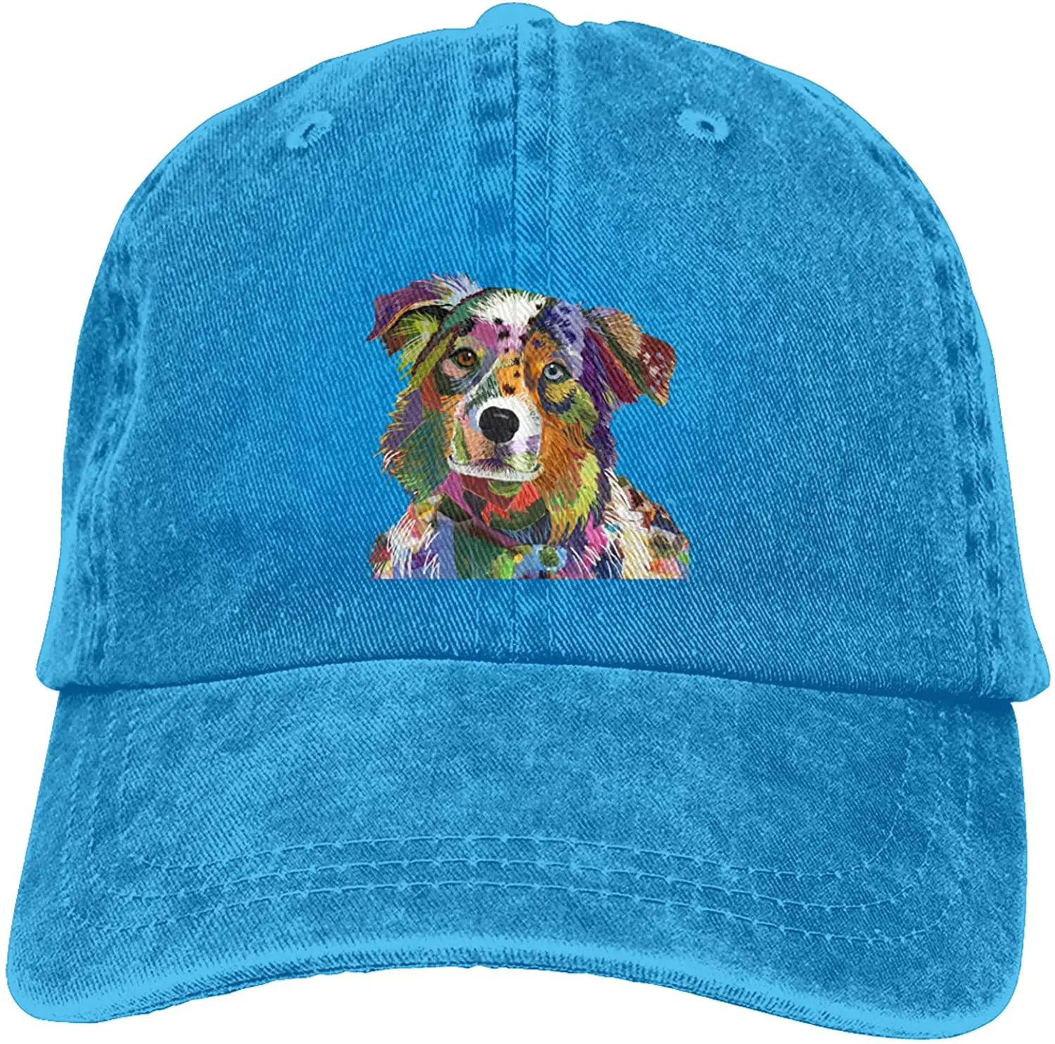 Watercolor Australian Shepherd Unisex Hat Baseball Cap Outdoor Travel Leisure Hat