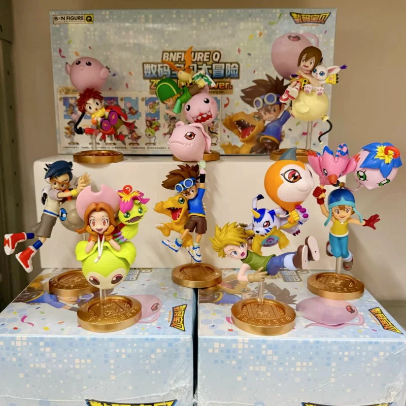 

Мультфильм Digimon Adventure BN Рисунок Q 25th Anniversary Ver Series слепая коробка памятное детское украшение для рабочего стола игрушка в подарок