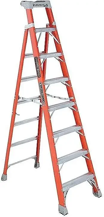 

Louisville Ladder FS1508 8' Fiberglass Step Ladder, 8-Foot, Orange