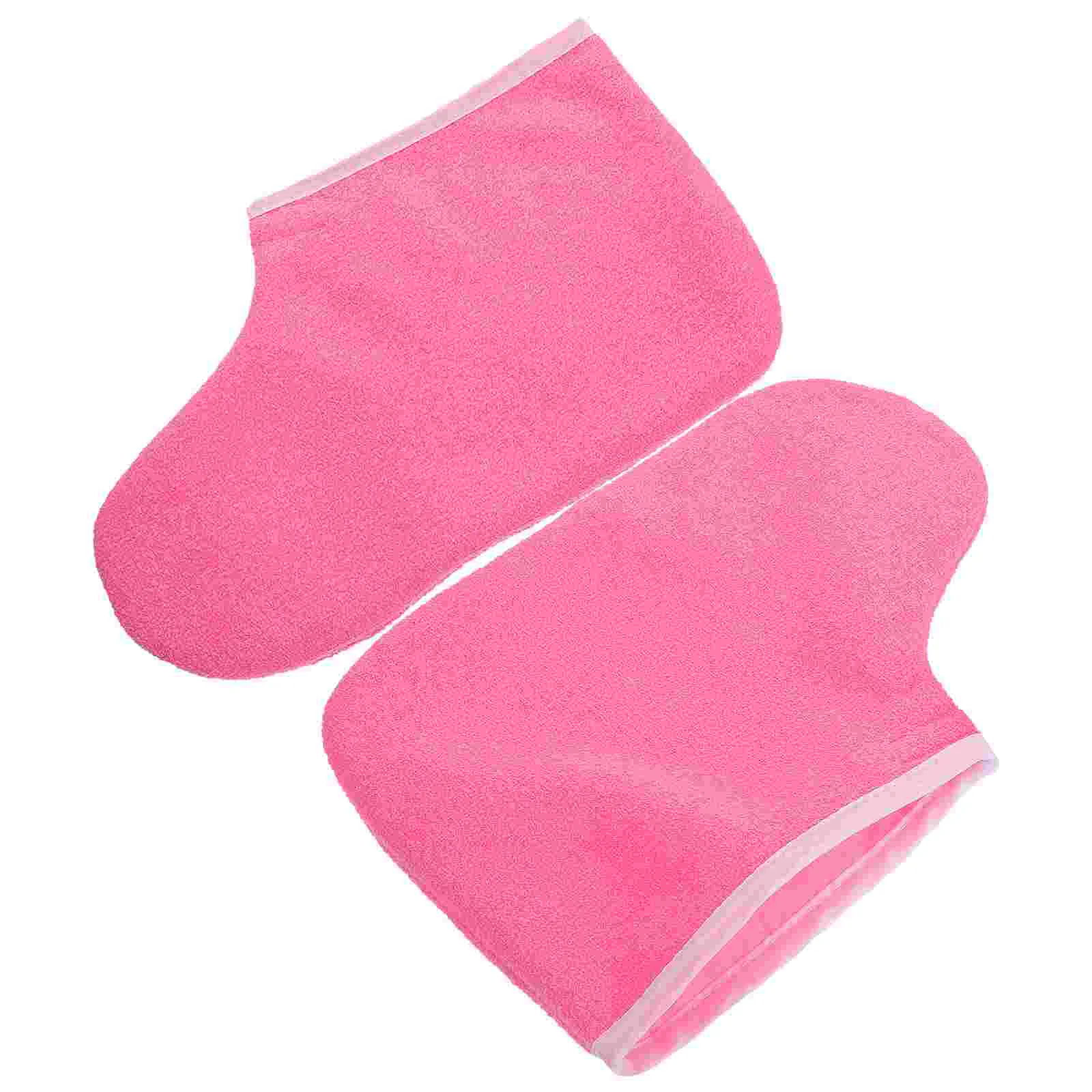 Paraffin Wax Waxed Cotton Footmuffs Spa Wrapping Cover Refills Liners Body Care Bag Covers Moisturizing Socks Bath for Warming