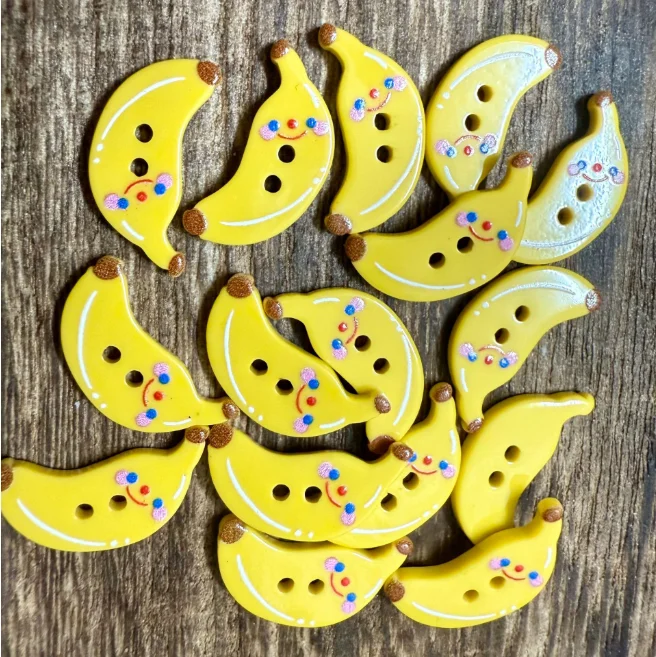 botoes-decorativos-de-fruta-banana-para-costura-infantil-acessorio-artesanal-diy-para-caderno-estilo-fofo-de-verao