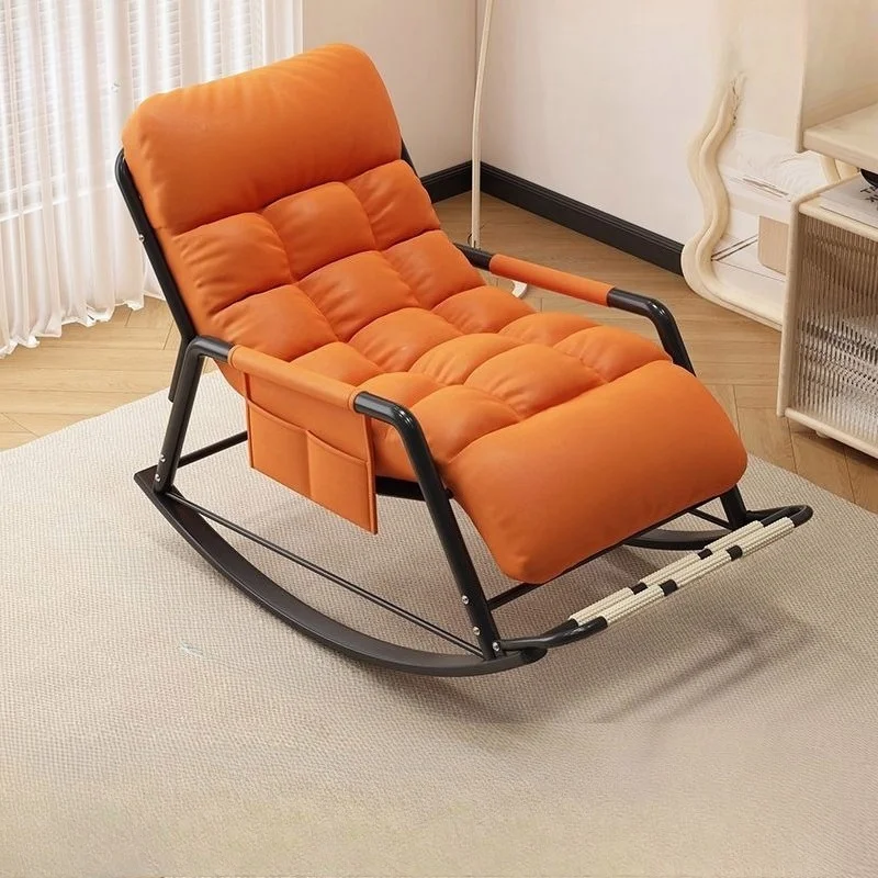 Recliner Rocking Chair Sitting and Sleeping Dual-purpose Lunch Break Chair Balcony Home Leisure Lazy