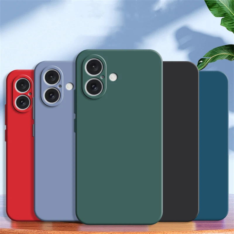 Luxuriöse TPU stoßfeste weiche Silikon-Schutzhülle für iPhone 16 Hülle für iPhone 16 Pro Max 16 Plus 16e Cover