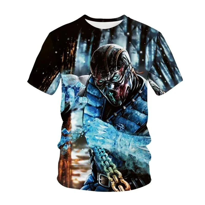 Game Mortal Kombat 3D Print T-shirt Fashion MK Fighting Streetwear Men Women Sport Casual T Shirt Punk Mens Clothing Tshirt Tops