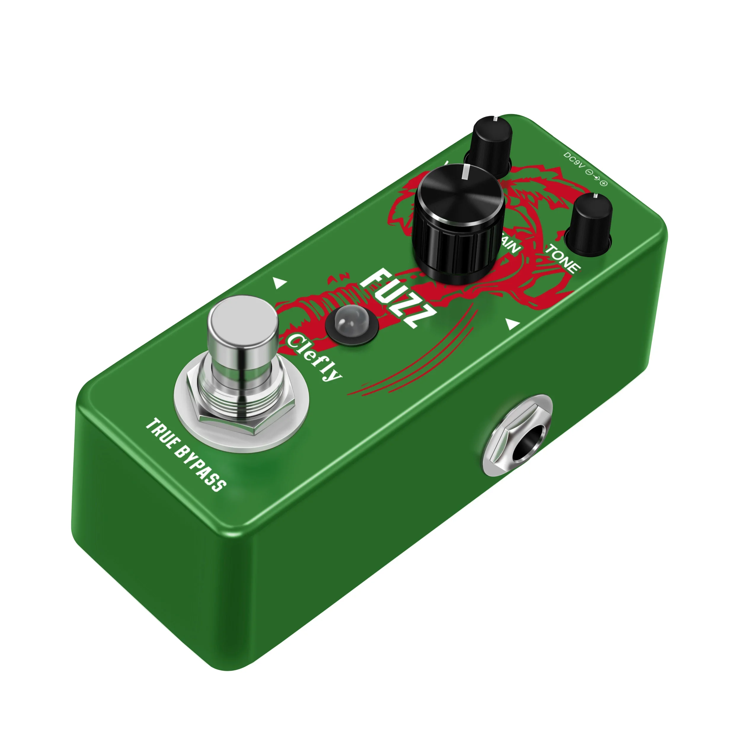 Electric pedał efektów gitarowych Fuzz True Bypass mały rozmiar rozmyta świetna obudowa metalowa Megadath