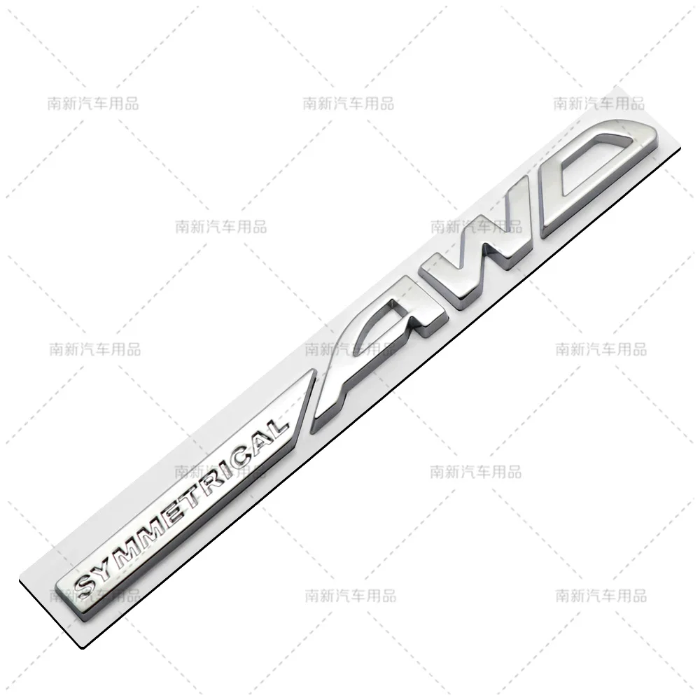 3D Metal Car Decal Sticker SYMMETRICAL AWD Emblem Badge For Subaru Forester Impreza WRX Tribeca XV BRZ Auto Accessories