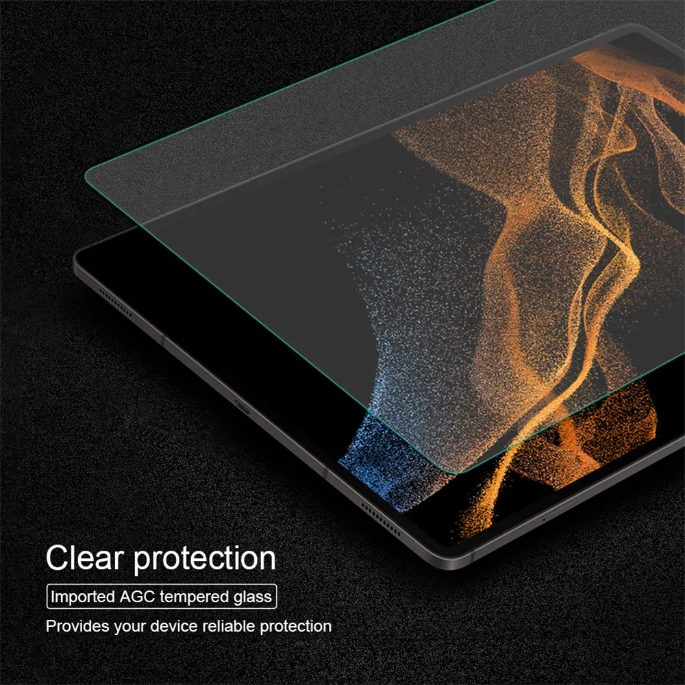 For Samsung Galaxy Tab S8 Ultra Tablet PC Nillkin Amazing H+ Nanometer Anti-Explosion Tempered Glass Screen Protector