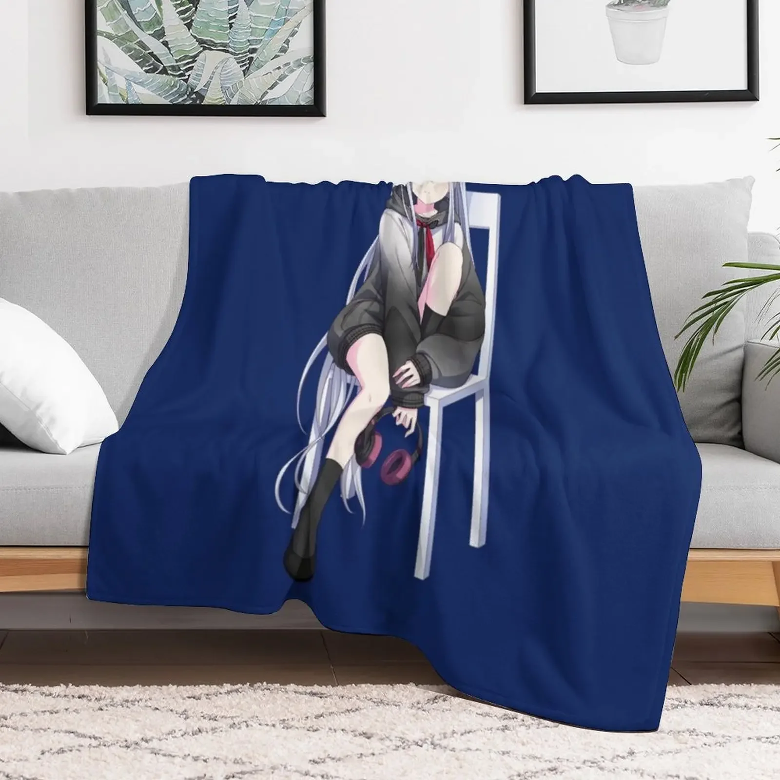 Best sexy Girl Ever Yoisaki Kanade The All Love Project SEKAI Colorful Stage! Throw Blanket Faux Fur Soft Warm Blanket for Bed - view 2