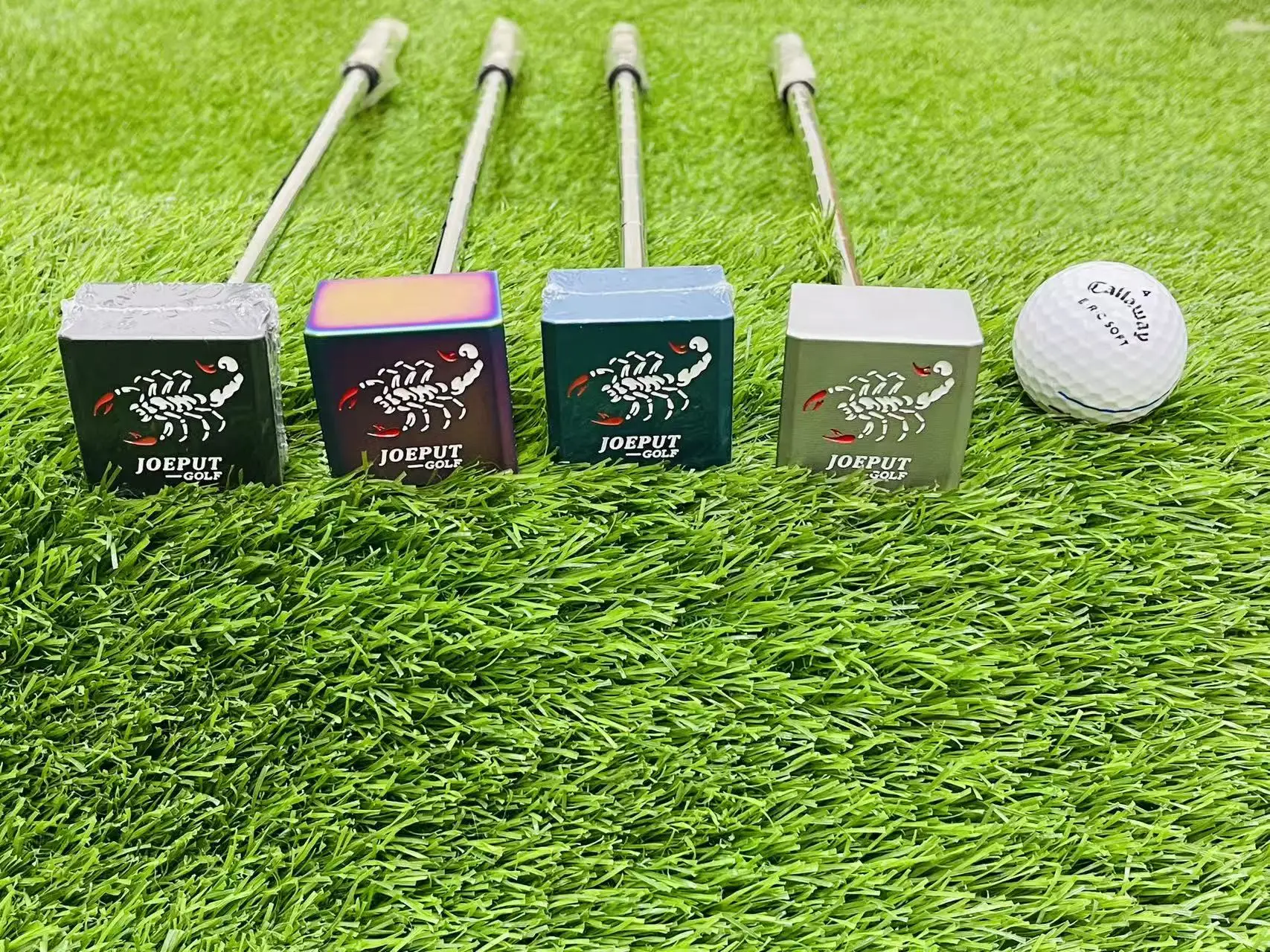 JOEPUT Red Scorpion small square golf putter, high stability and precision, 34 inches
