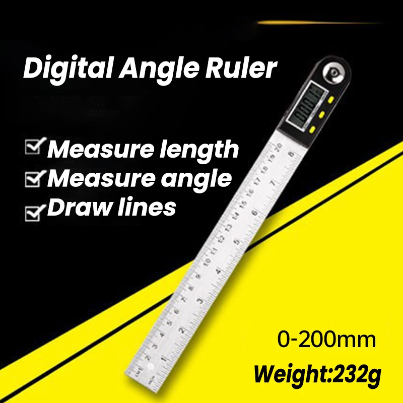 Goniometer Electronic Protractor Digital Gauge Angle Ruler Electronic Woodworking Tools Meter Angle Finder